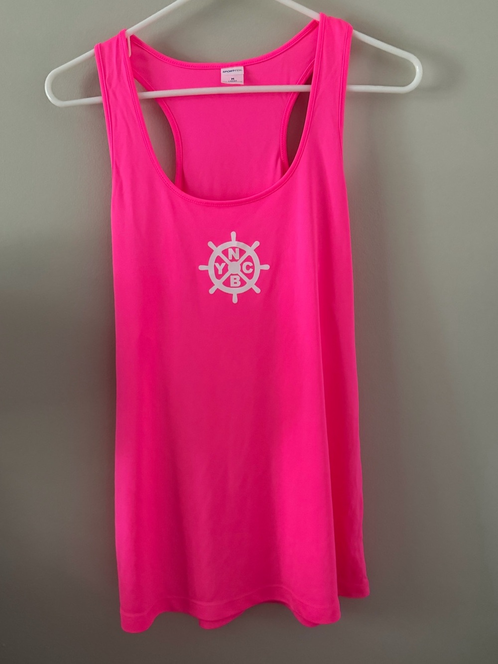 🩷 New Buffalo Yacht Club Women’s Neon Pink Tank Top🩷 ~medium NWOT